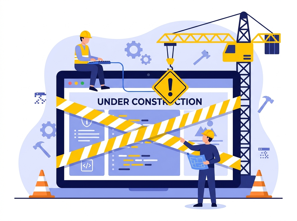 Website Under Construction Illustration